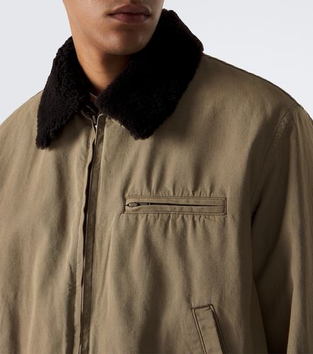 Veste blouson en coton et laine - A.Presse - Modalova