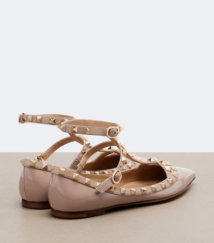 Ballerines Rockstud en cuir verni - Valentino Garavani - Modalova