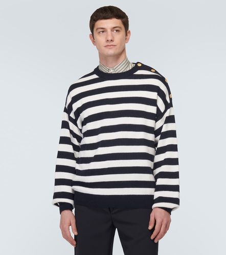 Pull rayé en coton et laine - Valentino Garavani - Modalova