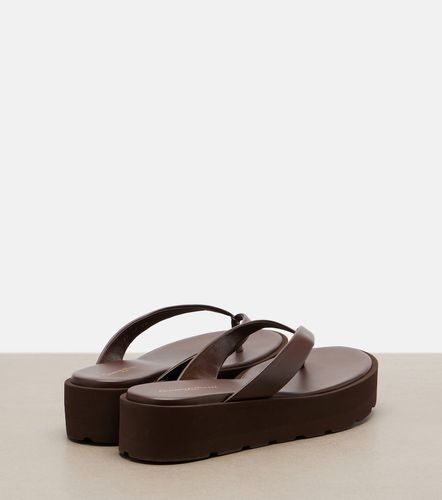Tongs compensées en cuir - Gianvito Rossi - Modalova