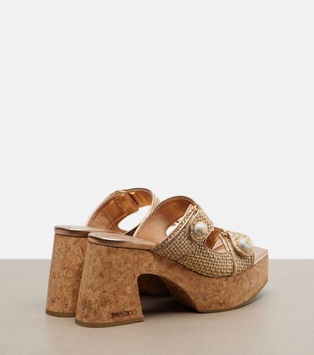 Jimmy Choo Mules à plateau Fayence - Jimmy Choo - Modalova