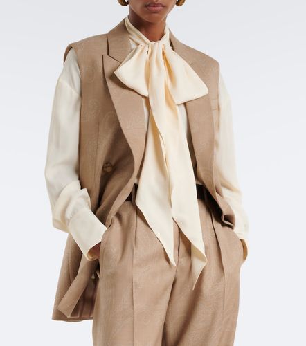 Blouse à col lavallière en jacquard - Etro - Modalova