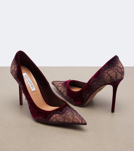 Escarpins Meadow en velours à dentelle - Aquazzura - Modalova