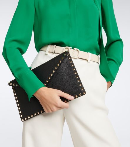 Pochette Rockstud en cuir - Valentino Garavani - Modalova