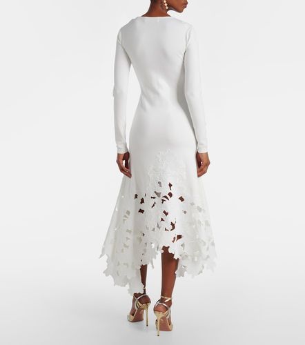 Robe midi à dentelle - Oscar de la Renta - Modalova