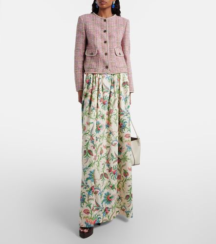 Veste à carreaux en tweed mélangé - Etro - Modalova