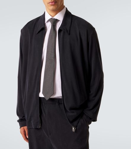 Cravate en soie à rayures - Giorgio Armani - Modalova
