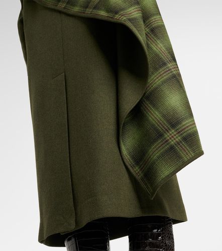 Manteau en laine mélangée à écharpe - The Attico - Modalova