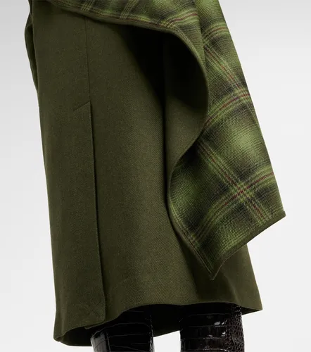 Manteau en laine mélangée à écharpe - The Attico - Modalova