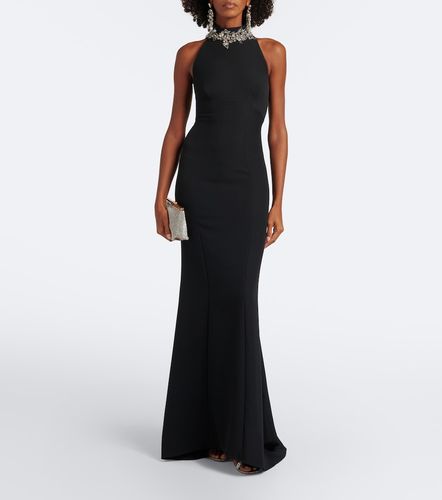 Robe longue Lark en crêpe à ornements - Safiyaa - Modalova