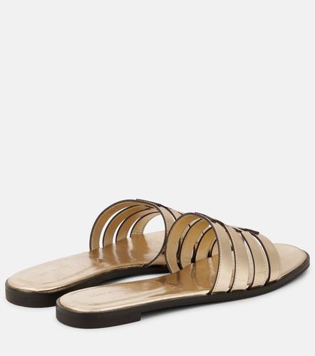 Mules Ines en cuir métallisé - Tory Burch - Modalova