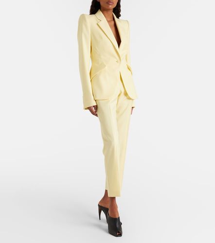 Pantalon droit en gabardine de laine - McQueen - Modalova