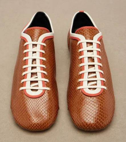 Baskets en cuir façon serpent - Dries Van Noten - Modalova