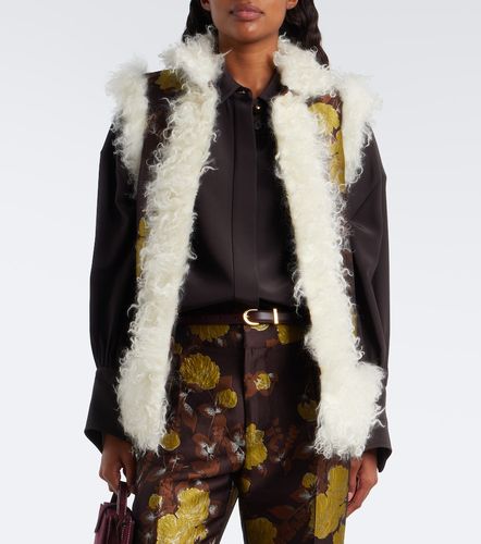 Veste sans manches en jacquard à fleurs - La DoubleJ - Modalova