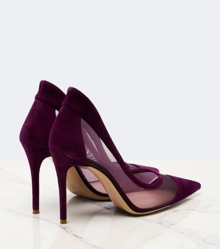 Escarpins en mesh et daim - Gianvito Rossi - Modalova