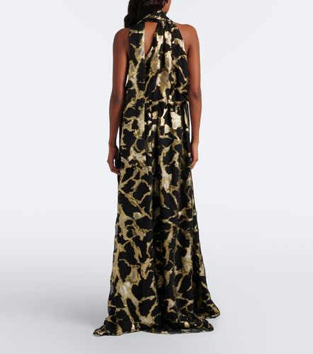 Robe longue Kintsugi en soie mélangée - Taller Marmo - Modalova