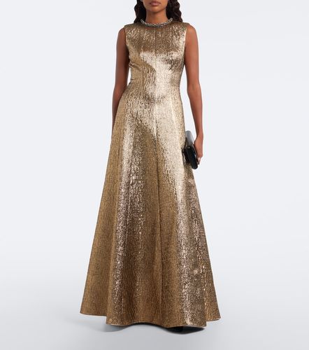 Robe longue en jacquard à ornements - Roland Mouret - Modalova