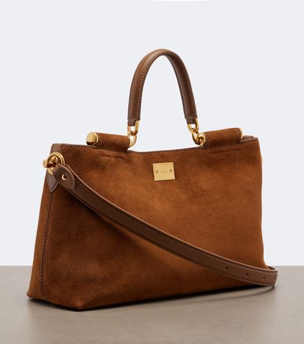 Sac porté épaule Vittoria Medium en daim - Dolce&Gabbana - Modalova