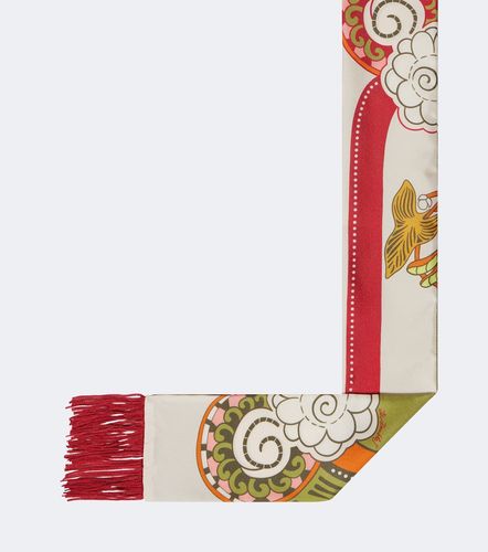 Foulard en soie imprimé à franges - La DoubleJ - Modalova