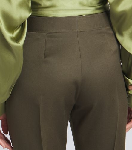 Pantalon droit en laine vierge - Balmain - Modalova