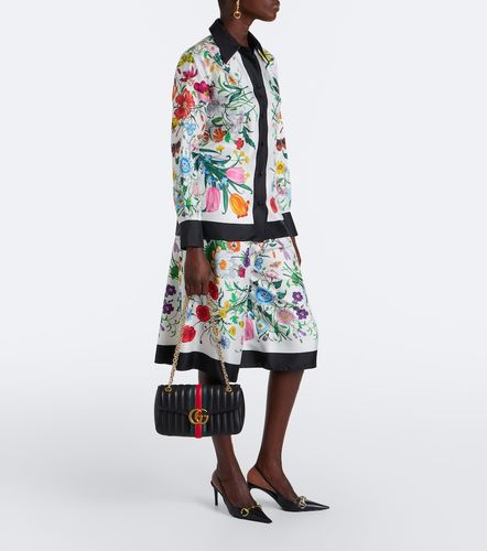 Jupe-culotte Flora en soie - Gucci - Modalova