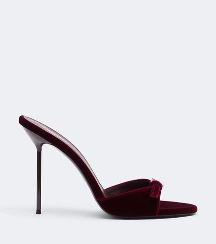 Mules Lidia en velours à ornements - Paris Texas - Modalova