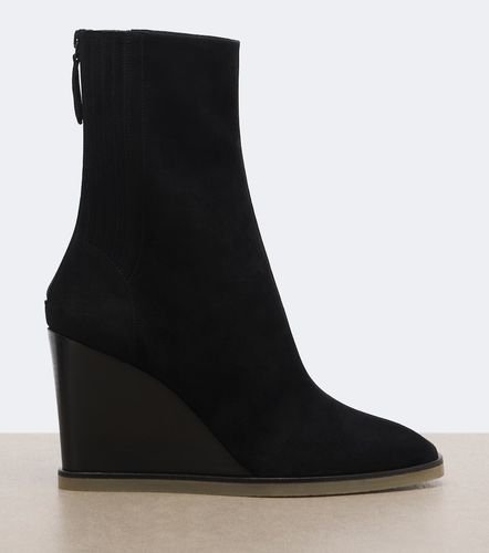 Bottines compensées Saint Honoré en daim - Aquazzura - Modalova