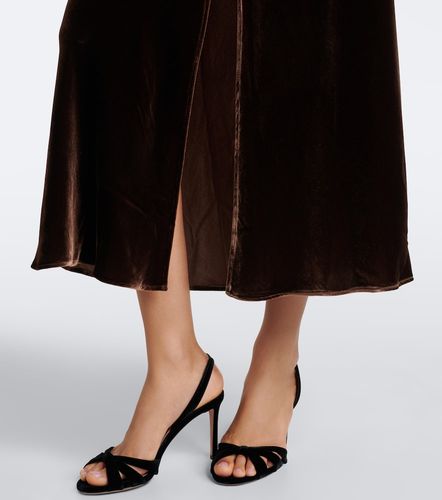 Robe midi Simone en velours à dentelle - Rixo - Modalova