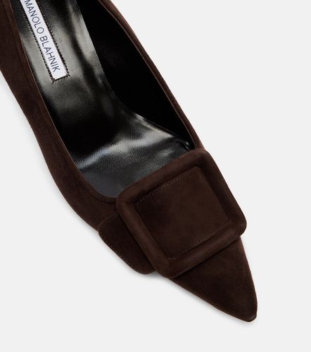 Escarpins Maysale 50 en daim - Manolo Blahnik - Modalova