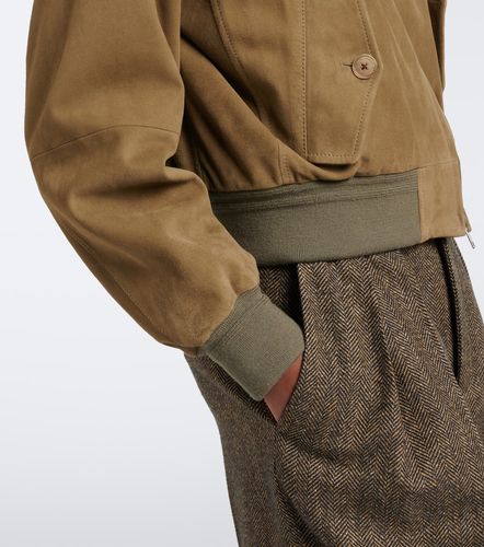 Veste bomber en daim - Ralph Lauren Collection - Modalova