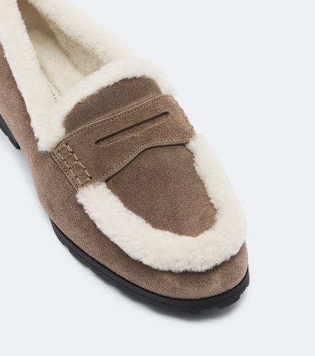 Mocassins en daim et shearling - Veronica Beard - Modalova