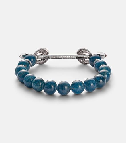 Bracelet Chakra en or blanc 18 ct, perles et diamants - Ananya - Modalova