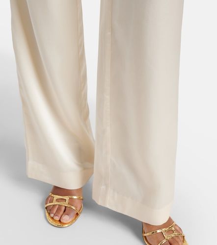 Pantalon évasé Elise en satin de soie - Rebecca Vallance - Modalova