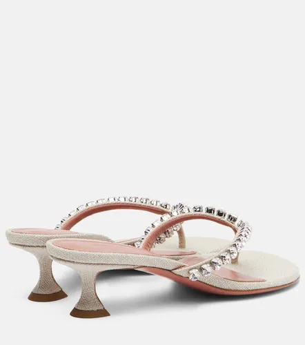 Mules Gigi à ornements - Amina Muaddi - Modalova