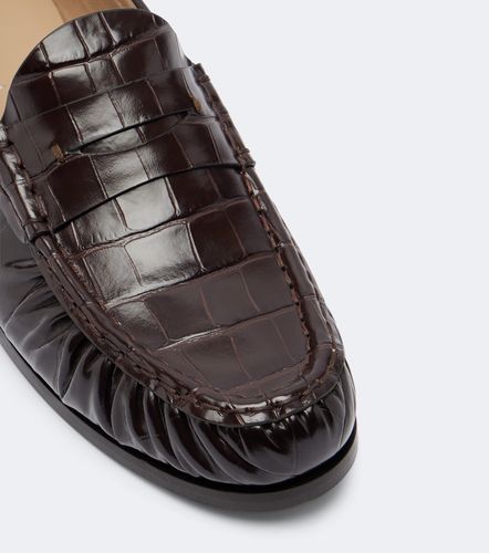 Mocassins en cuir façon croco - Max Mara - Modalova