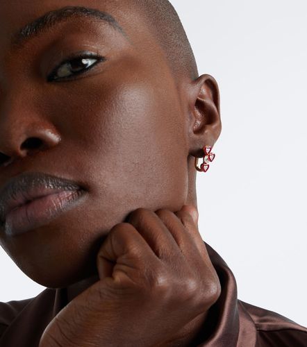 Boucles d'oreilles Candy Crush en or rose 18 ct, émail et diamants - Kamyen - Modalova