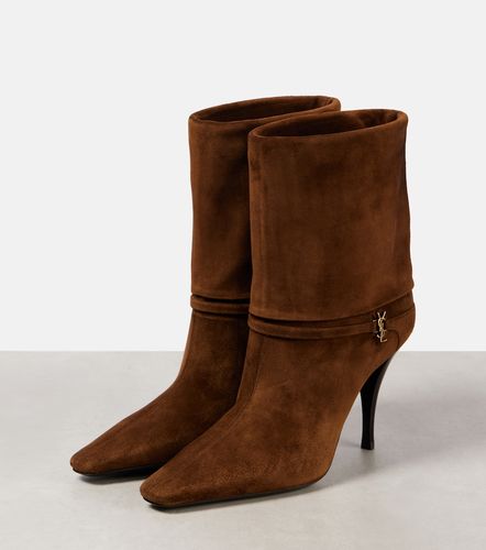 Bottines Niki 90 en daim - Saint Laurent - Modalova