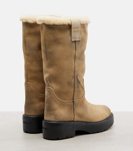 Miu Miu Bottes en daim - Miu Miu - Modalova