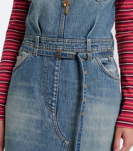 Robe longue ceinturée en denim - Dries Van Noten - Modalova
