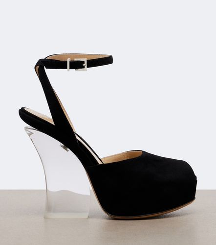 Fendi Sandales à plateau en daim - Fendi - Modalova