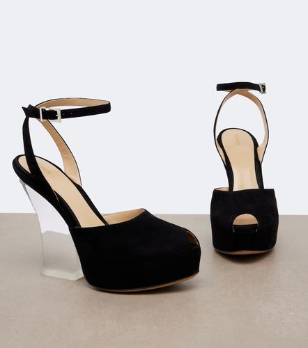 Fendi Sandales à plateau en daim - Fendi - Modalova