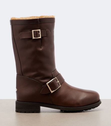 Jimmy Choo Bottes biker en cuir - Jimmy Choo - Modalova
