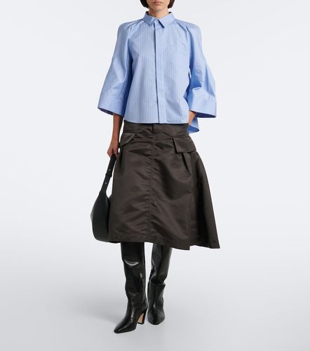 Chemise en coton mélangé à rayures - Sacai - Modalova