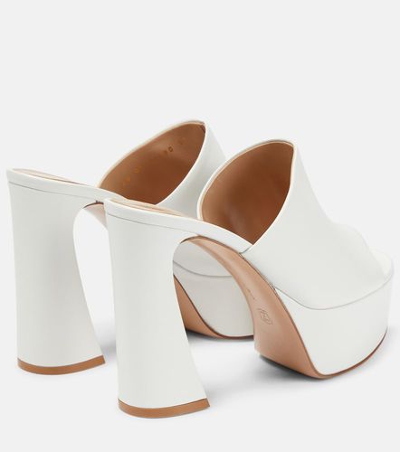 Mules Holly à plateau en cuir - Gianvito Rossi - Modalova