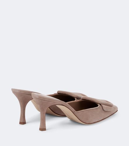 Mules Maysale 70 en daim - Manolo Blahnik - Modalova