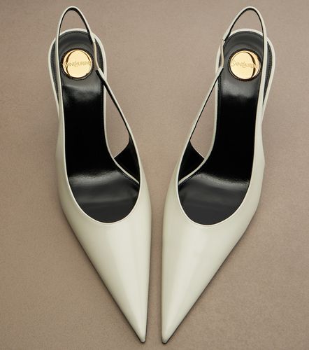 Escarpins slingback Guermantes en cuir verni - Saint Laurent - Modalova