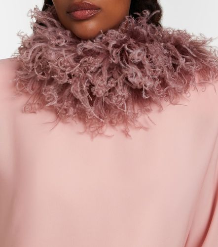 Robe en soie à plumes - Valentino Garavani - Modalova