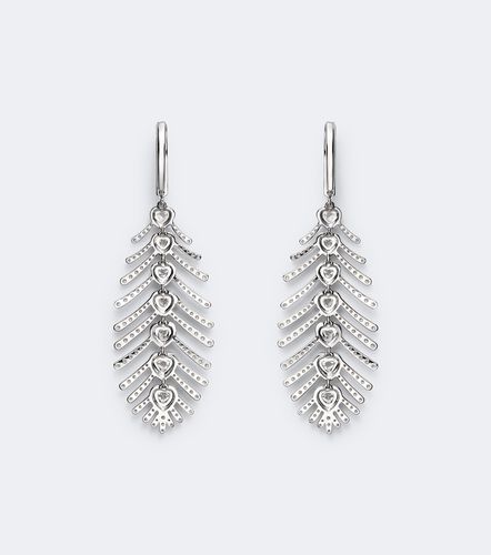 Boucles d'oreilles Candy Crush Feather en or blanc 18 ct et diamants - Kamyen - Modalova