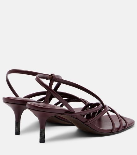 Sandales slingback Monili en cuir - Brunello Cucinelli - Modalova