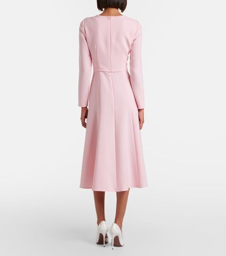 Robe midi en crêpe à nœud - Carolina Herrera - Modalova